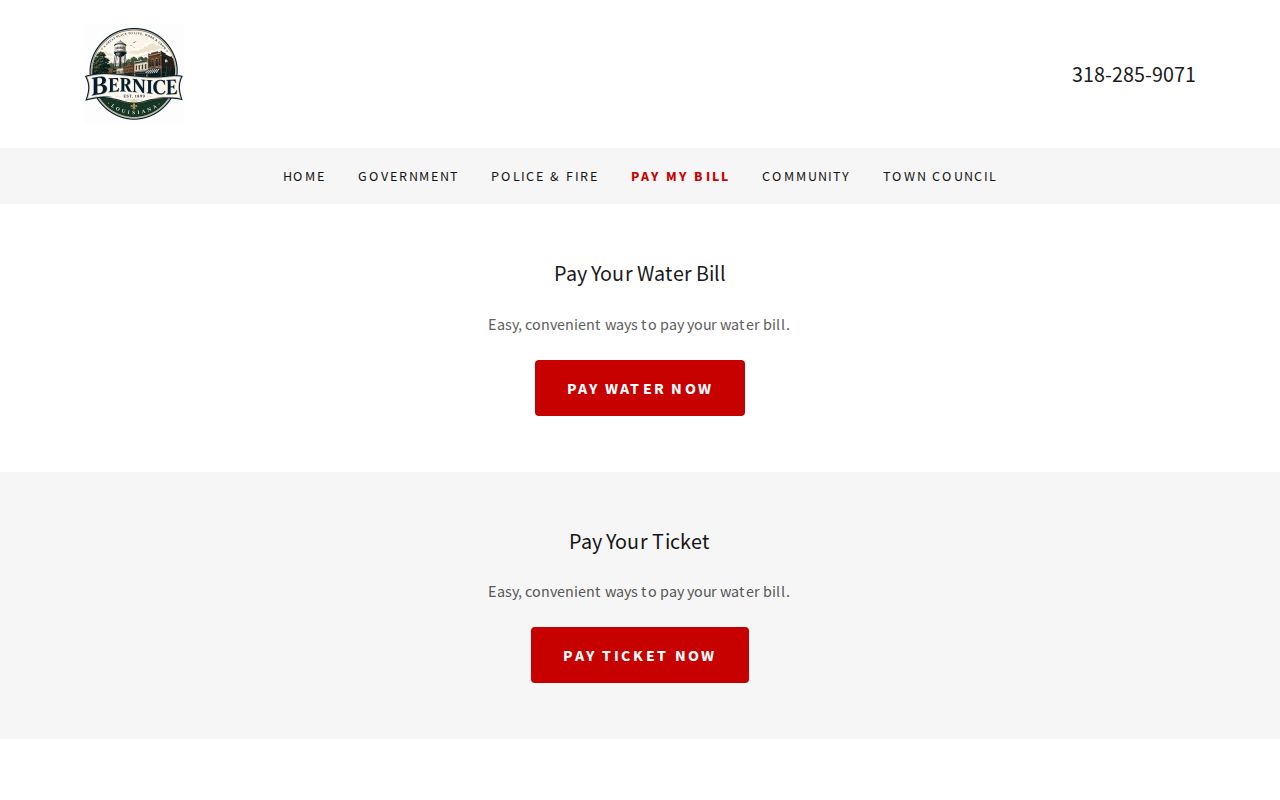 Union Parish Bernice court records ticket payment handoff