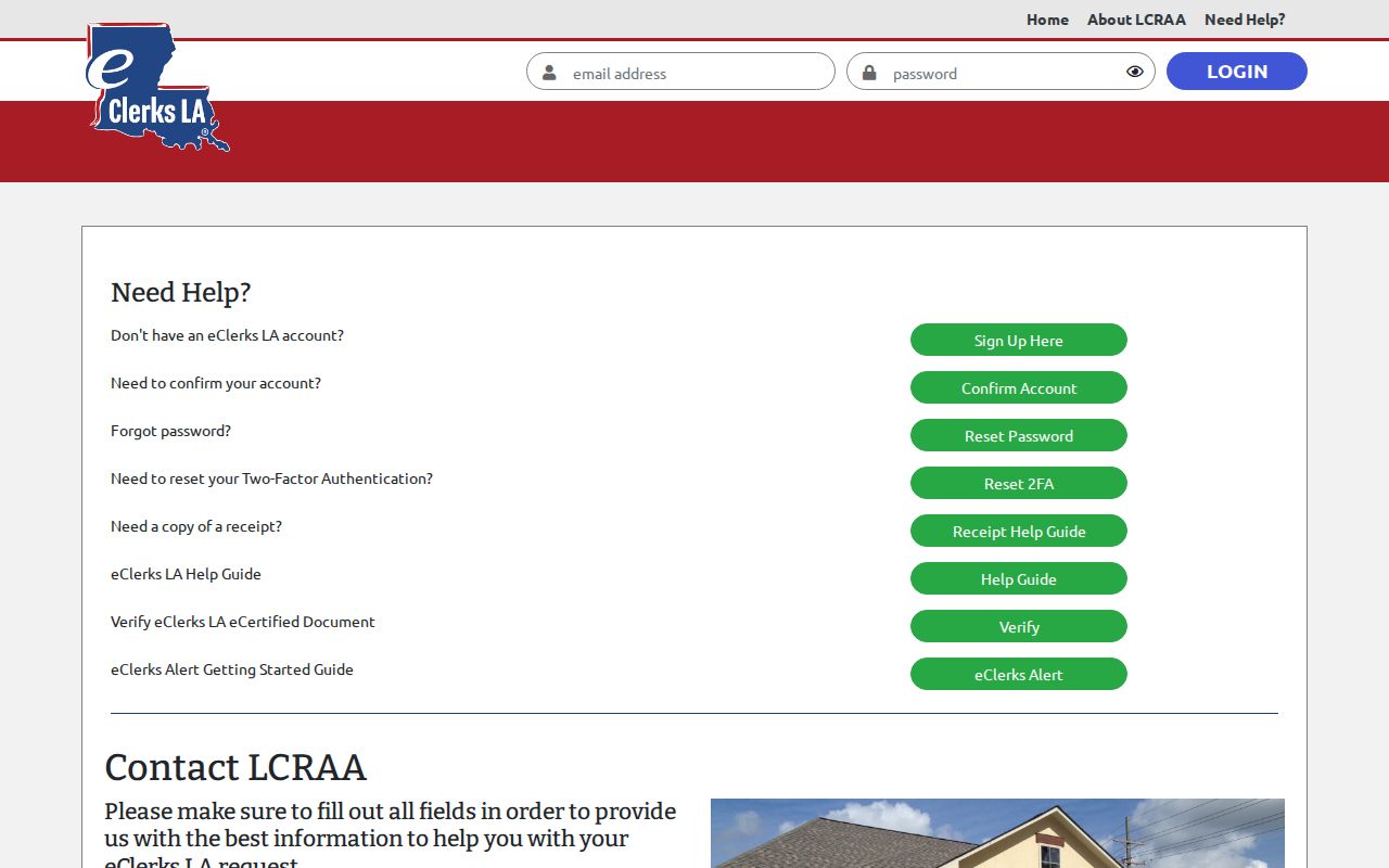 Union Parish docket search eClerks support contact form