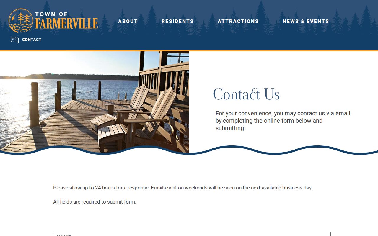 Union Parish Farmerville court records official city contact route